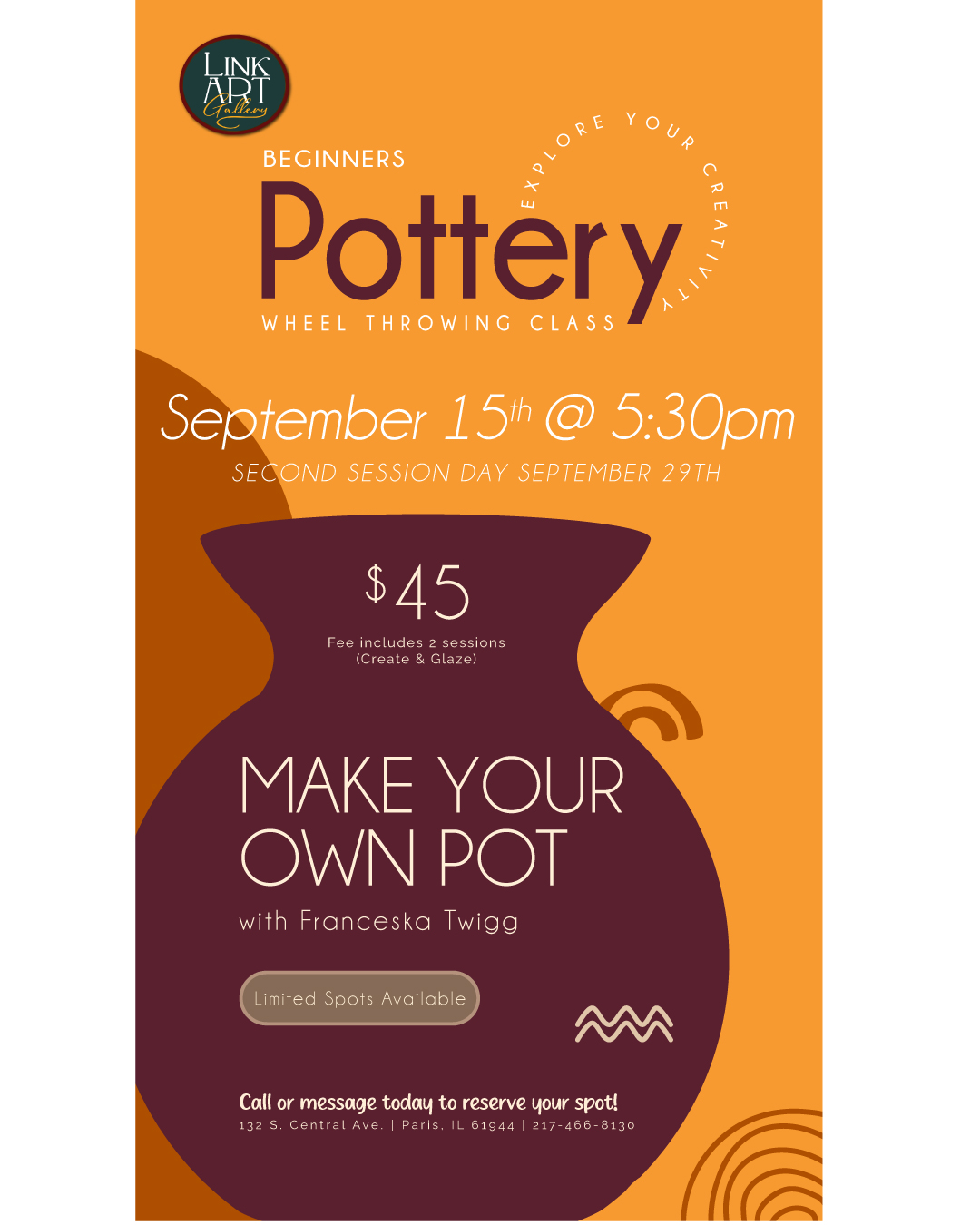 Beginners Potter’s Class