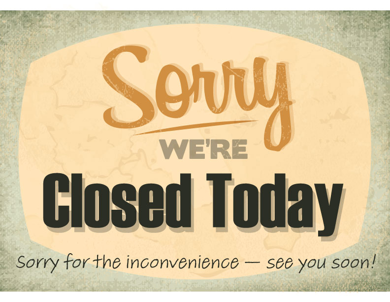 Gallery Closed Friday, October 23rd